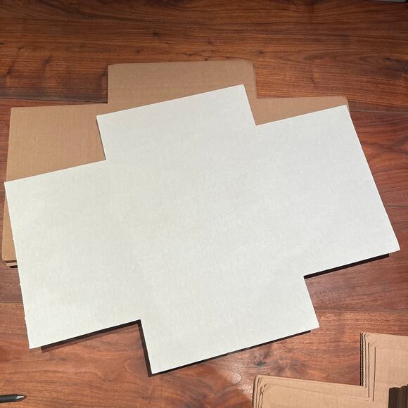 10 x 78rpm Bookfolds 10.25x10.25x1 Multi Depth Corrugated Book Mailer Box White - Picture 1 of 4